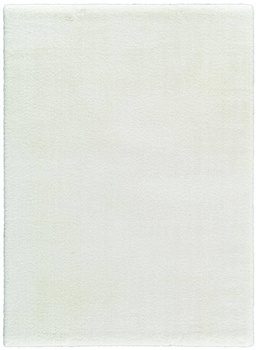 Dywan nowoczesny do salonu, sypialni Poliestrowy Shaggy RAN Biały YOKI