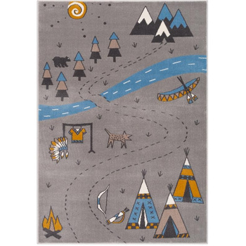 Dywan dziecięcy INDIAN Popiel SOFT