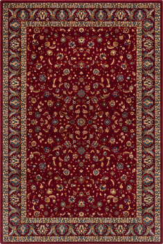Dywan wełniany do salonu SANZA Bordowy ISFAHAN