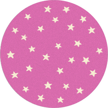 Dywan dziecięcy STARF Gwiazdki Różowy Koło FUNKY