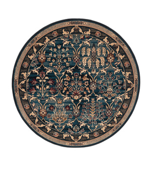 Dywan wełniany do salonu AMARA Szmaragd Koło ISFAHAN