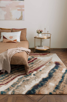 Dywan wełniany do salonu Agnella SHELL Kremowy CALISIA