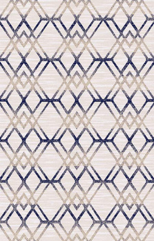 Dywan nowoczesny do salonu COSINO 3 Niebiesko Beżowy STYLISH