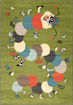 Dywan dla dzieci Agnella IWO Kiwi Zielony FUNKY TOP