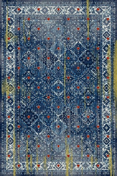 Dywan klasyczny do salonu BASAM Granat STANDARD